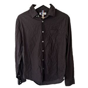 Mens Boden Cord Button Down Shirt Size Medium Regular Fit Brown Soft Corduroy